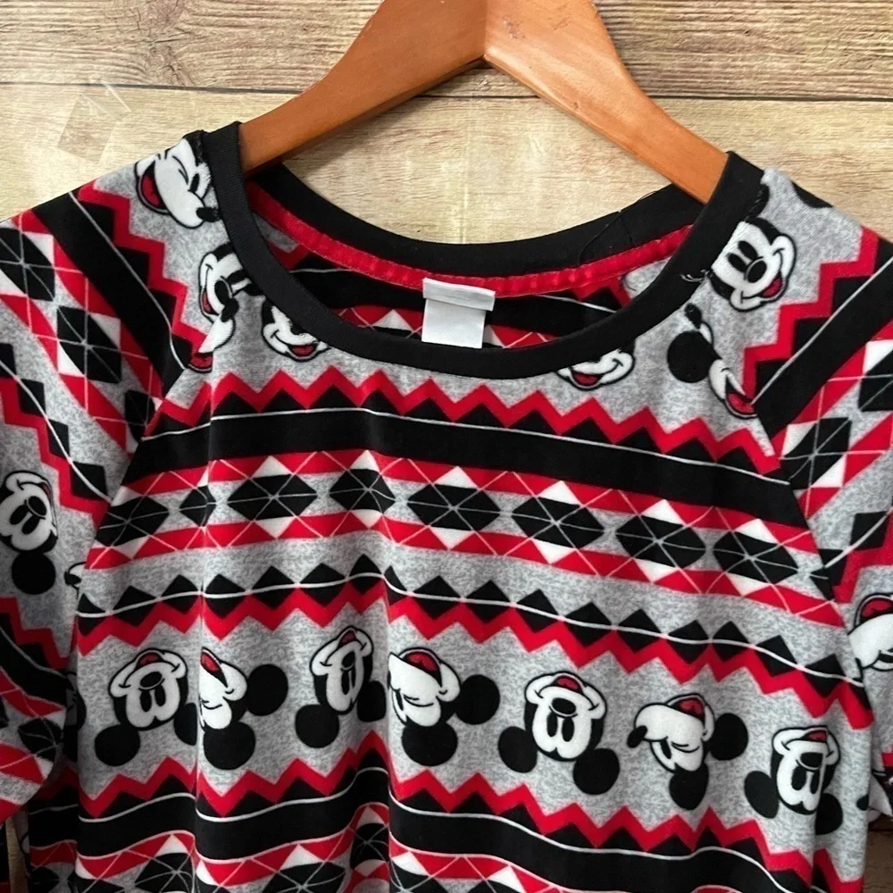 Disney Women’s Mickey Mouse Soft Fleece Pajama Top Size: Medium - Picture 4 of 5